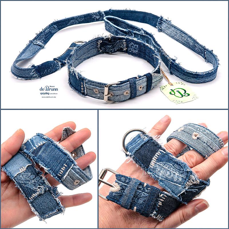 Halsband + Leine - Gr.M - 59€ > mehr Fotos, Video, Details und Set einkaufen