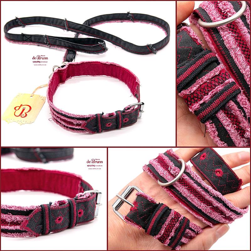 Halsband + Leine - Gr.M - 39€ > mehr Fotos, Video, Details und Set einkaufen