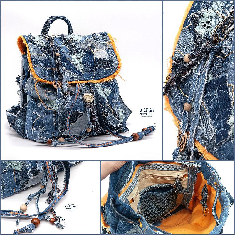 Jeans-Rucksack - 139€ > mehr Fotos, Video, Details und Rucksack einkaufen