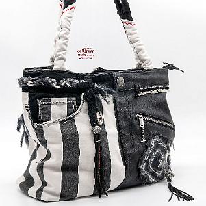 Tasche Jeans & Leder