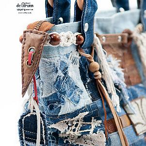 Jeans Patchwork Tasche