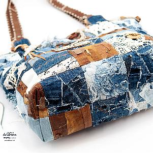 Jeans Patchwork Tasche