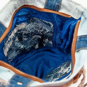 Jeans Patchwork Tasche