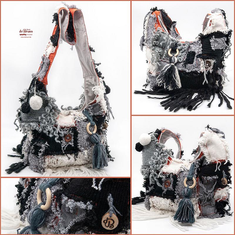 Tasche Strickpatchwork 